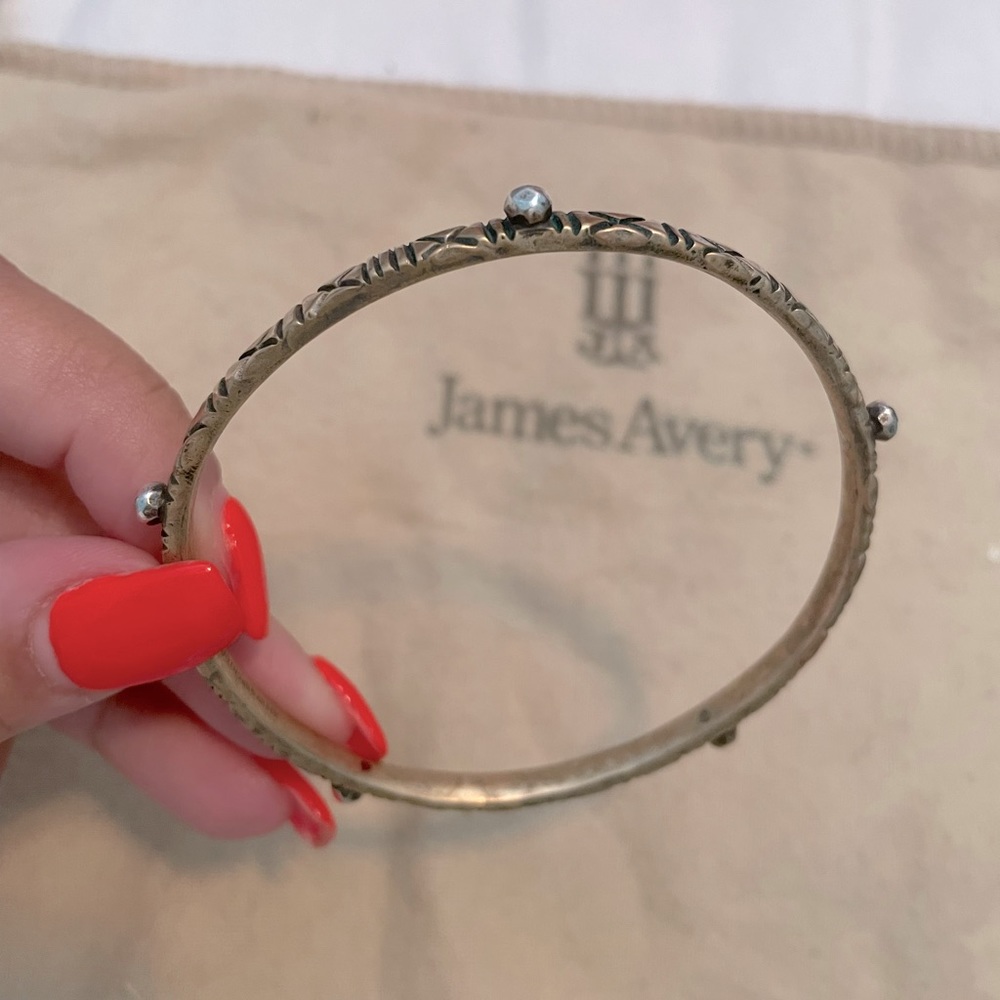 Retired James Avery Bronze & Silver Bangle